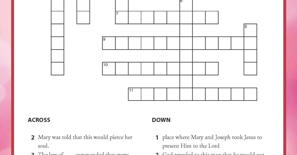 kind of presentation crossword