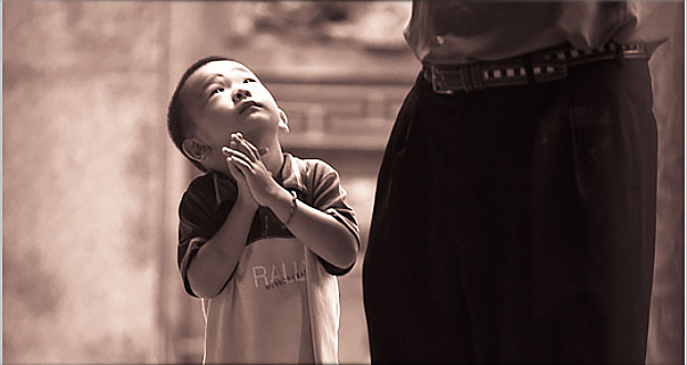 Child Praying - Suffer the Little Children