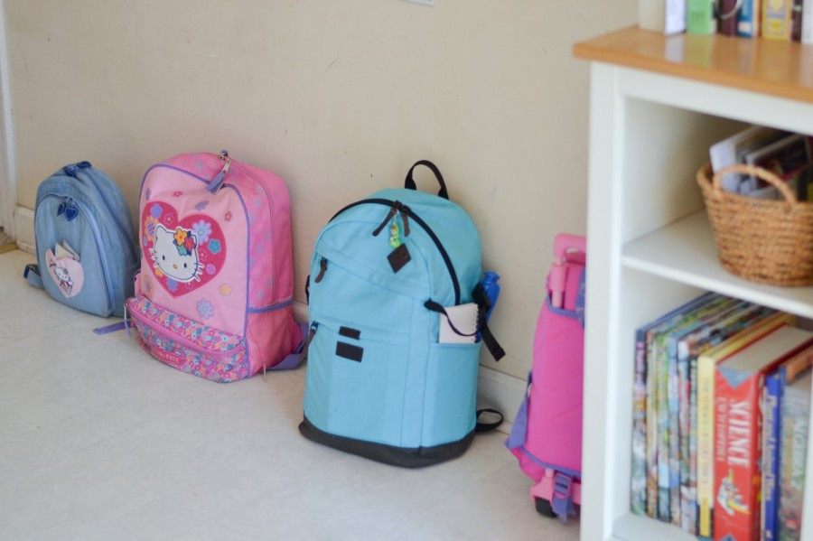 Summer Simplification: - Abby Sasscer | Backpacks Lined Up