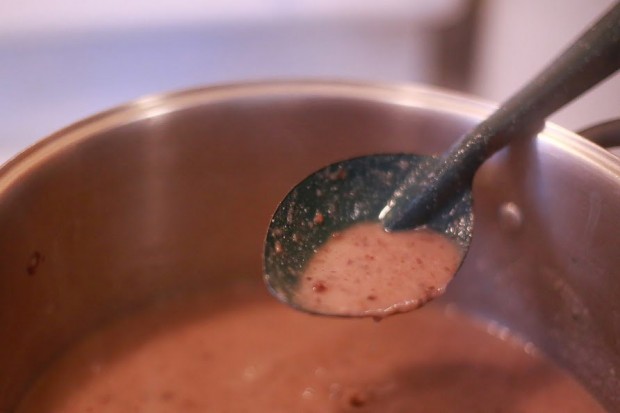 Easy Mexican Black Bean Soup Recipe – Simple Kitchen Series! by Abby Sasscer | Adding Flakes, Showing Consistency (Photograph by Caroline Meyers Photography)