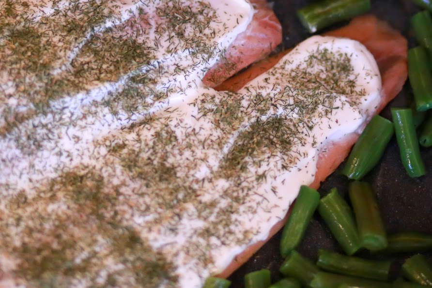 Easy Salmon with Creamy Dill Sauce - Simple Kitchen Series - by Abby Sasscer | Veges on the Side