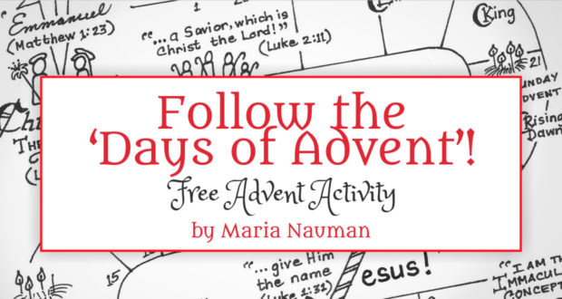 Follow the Days of Advent! Free Advent Activity - by Maria Nauman