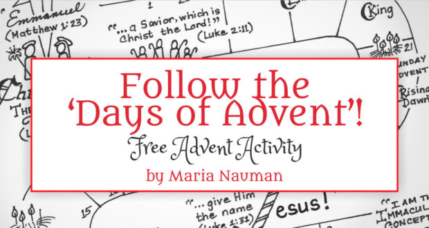 Follow the Days of Advent! Free Advent Activity - by Maria Nauman