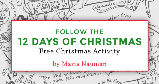 Follow the 12 Days of Christmas! Free Christmas Activity