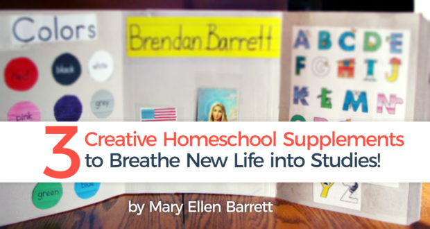 3 Creative Homeschool Supplements to Breathe New Life into Studies! - by Mary Ellen Barrett