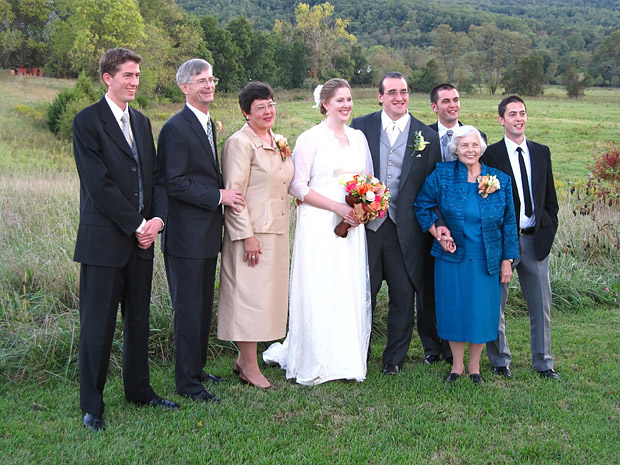 The Collins Family at Christine Collin's Wedding