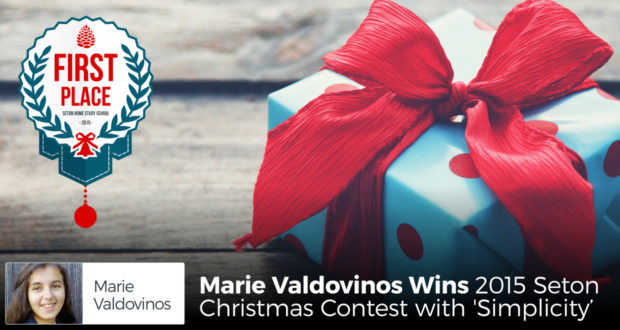 Marie Valdovinos Wins 2015 Seton Christmas Contest with 'Simplicity'