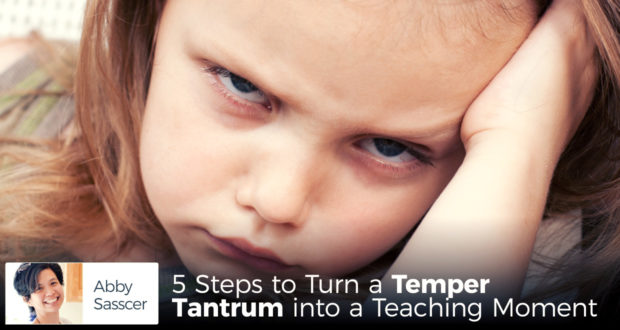 5 Steps to Turn a Temper Tantrum into a Teaching Moment - by Abby Sasscer