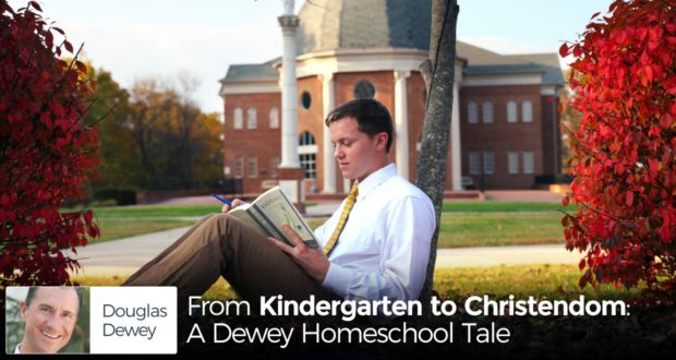 'It's simple: we need Christendom College.' Homeschoolers Douglas and Leni Dewey have10 children, and with Christendom, they keep building Christ's Kingdom. - by Douglas Dewey