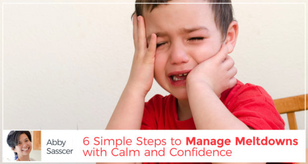 6 Simple Steps to Manage Meltdowns with Calm and Confidence - by Abby Sasscer