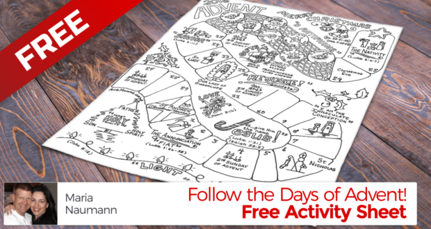 Follow the Days of Advent 2016! Free Printable Advent Activity - Maria Nauman