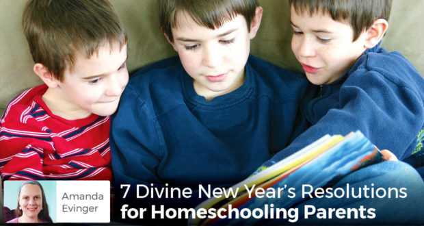 7 Divine New Year's Resolutions for Homeschooling Parents - Amanda Evinger