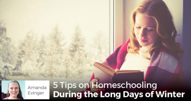 5 Tips on Homeschooling During the Long Days of Winter -AmandaEvinger