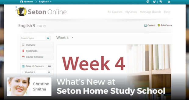 What's New at Seton Home Study School -Christine Smitha