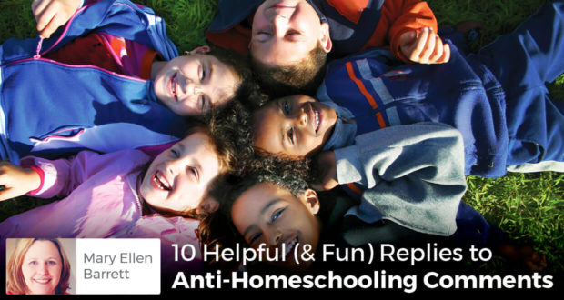 10 Helpful (& Fun) Replies to Anti-Homeschooling Comments - Mary Ellen Barrett