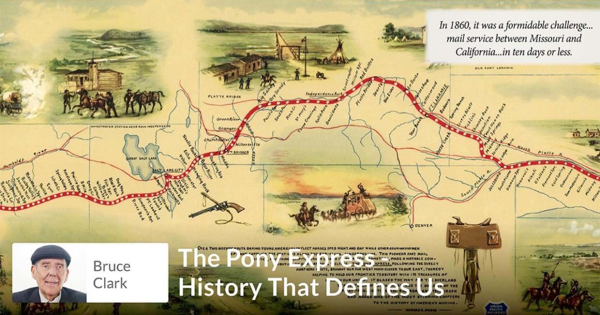 THE PONY EXPRESS Mail History Remington Art 1995 GROLIER STORY OF AMERICA CARD 